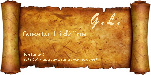 Gusatu Liána névjegykártya